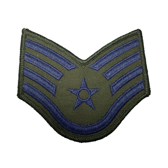 Military Rank Patches Air Force Sergeant E5 E6 Rank Insignia Lot of 3 - BN - Picture 4 of 7